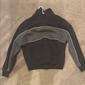 Hollister Black and Gray Men's Sweatshirt